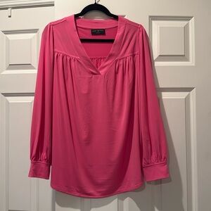 Long sleeved V-neck top